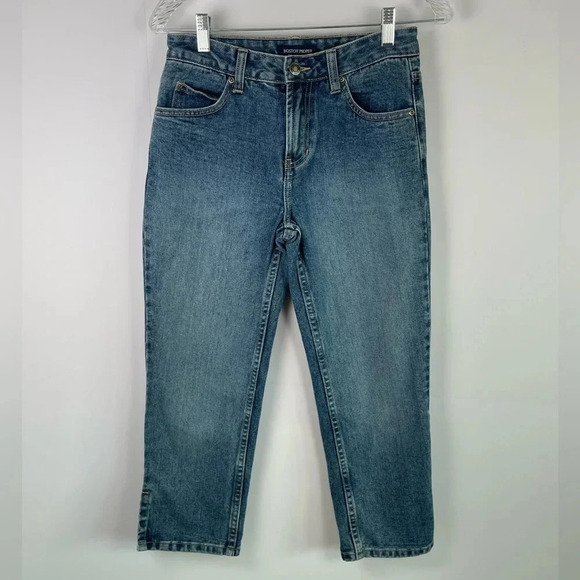 Boston Proper Denim - Boston Proper Capri Slit Hem Jeans 100% Cotton Size 2